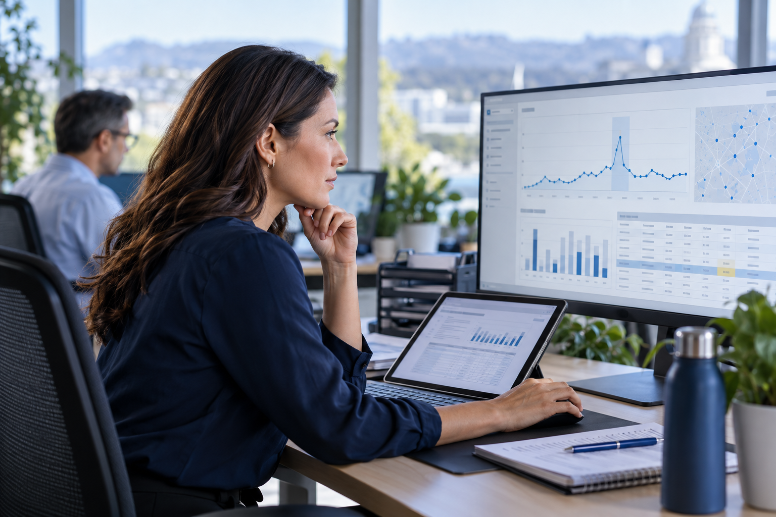 Illustrative billing analyst reviewing a consumption anomaly
