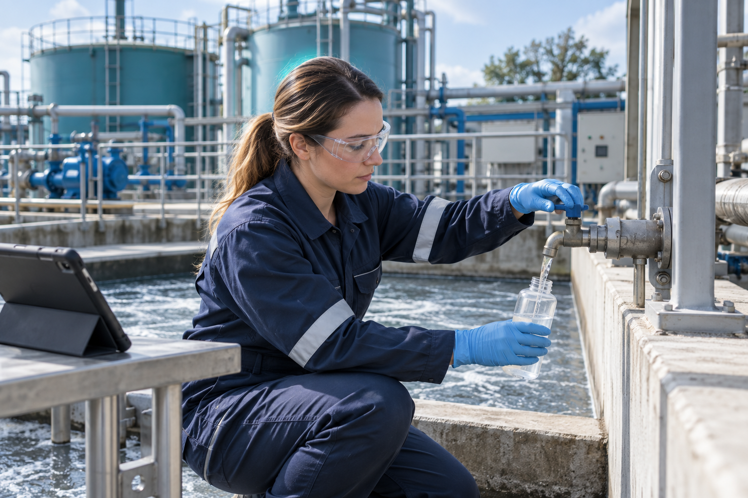 Illustrative industrial pretreatment inspection and compliance work